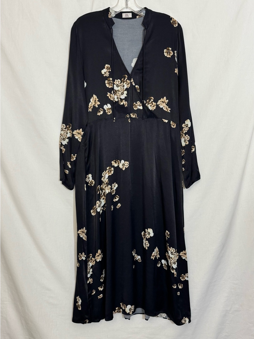 Black Floral Long Sleeve Dress
